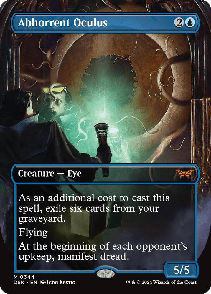 Abhorrent Oculus (Borderless) 344 card from Duskmourn: House of Horror