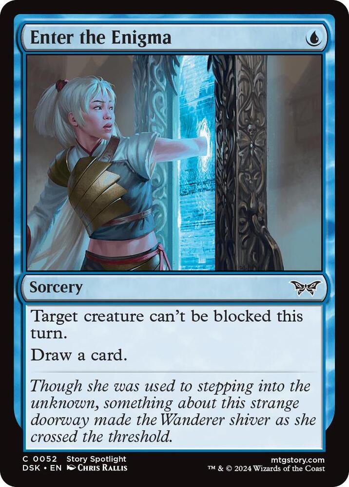 Enter the Enigma 52 card from Duskmourn: House of Horror