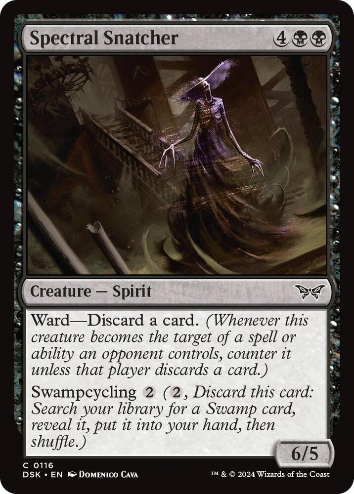 Spectral Snatcher 116 card from Duskmourn: House of Horror