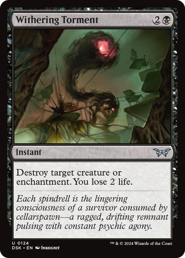 Withering Torment 124 card from Duskmourn: House of Horror