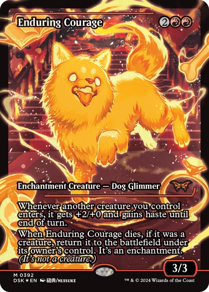Enduring Courage (Showcase) 392 card from Duskmourn: House of Horror