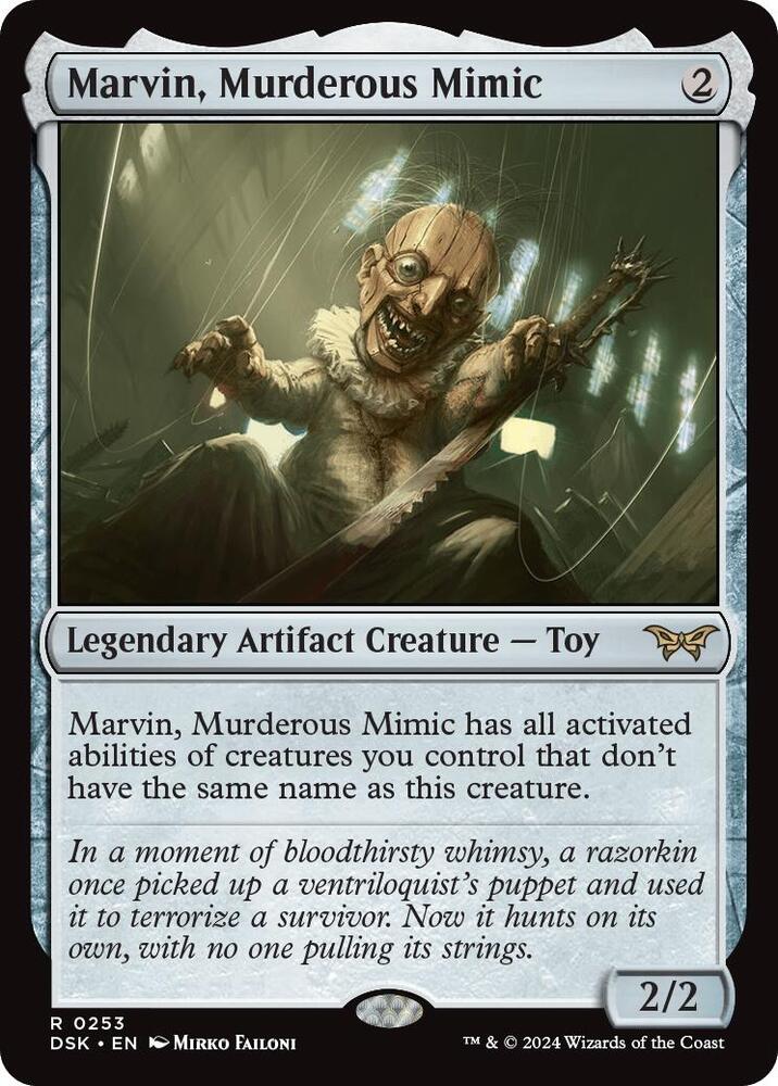 Marvin, Murderous Mimic 253 card from Duskmourn: House of Horror