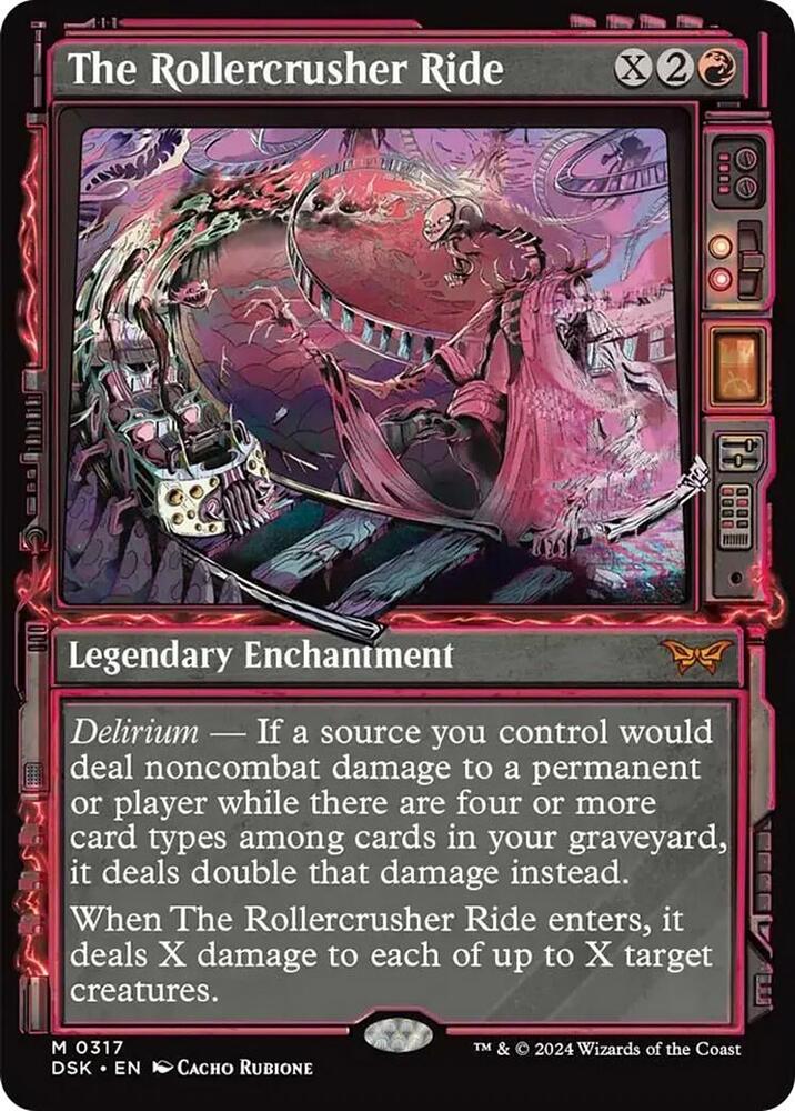 The Rollercrusher Ride (Showcase) 317 card from Duskmourn: House of Horror