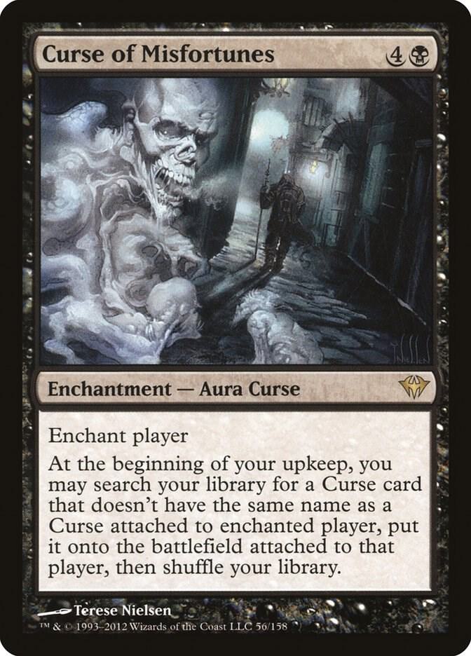 Curse of Misfortunes 56 card from Dark Ascension