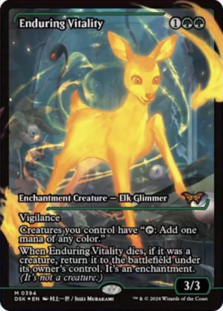 Enduring Vitality (Showcase) 394 card from Duskmourn: House of Horror