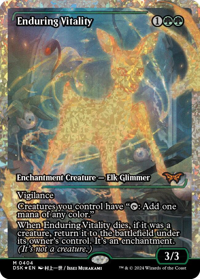Enduring Vitality (Showcase) (Fracture Foil) 404 card from Duskmourn: House of Horror
