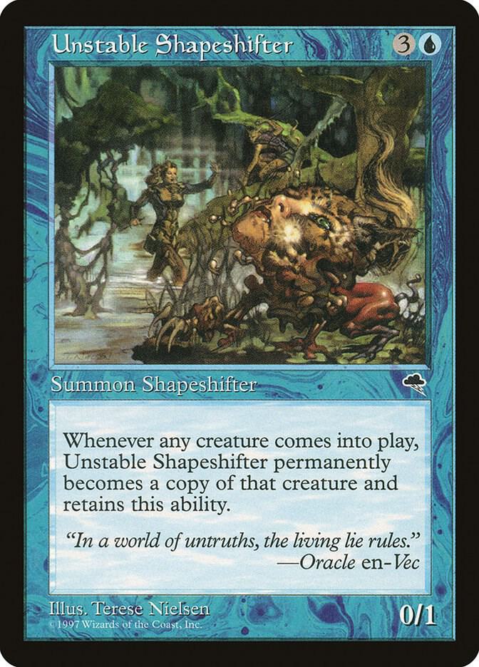Unstable Shapeshifter 100 card from Tempest