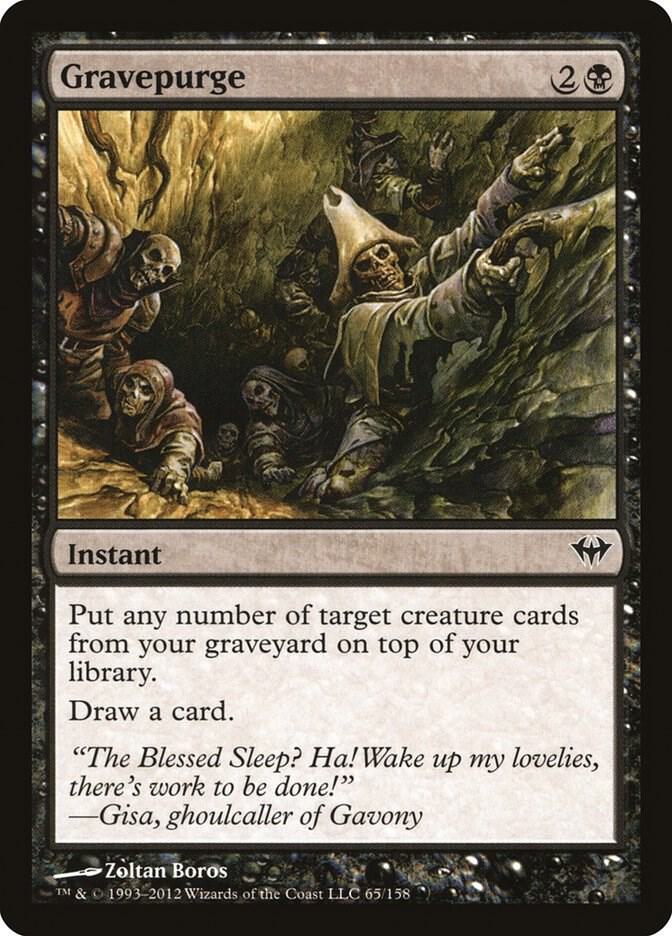 Gravepurge 65 card from Dark Ascension