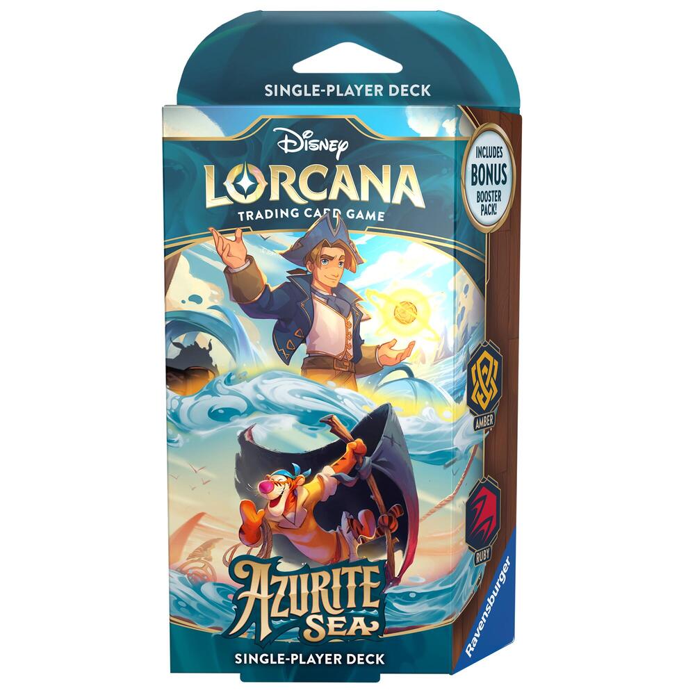 Disney Lorcana: Azurite Sea Starter Deck (Amber & Ruby) card from Azurite Sea