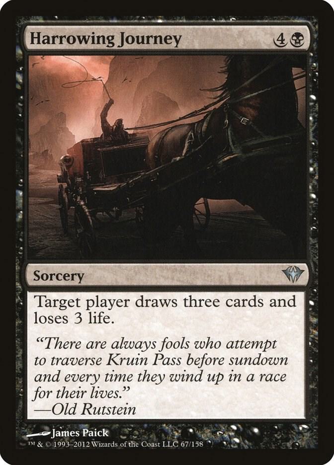Harrowing Journey 67 card from Dark Ascension