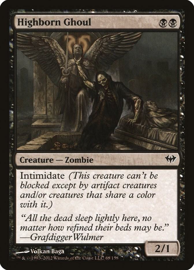 Highborn Ghoul 68 card from Dark Ascension