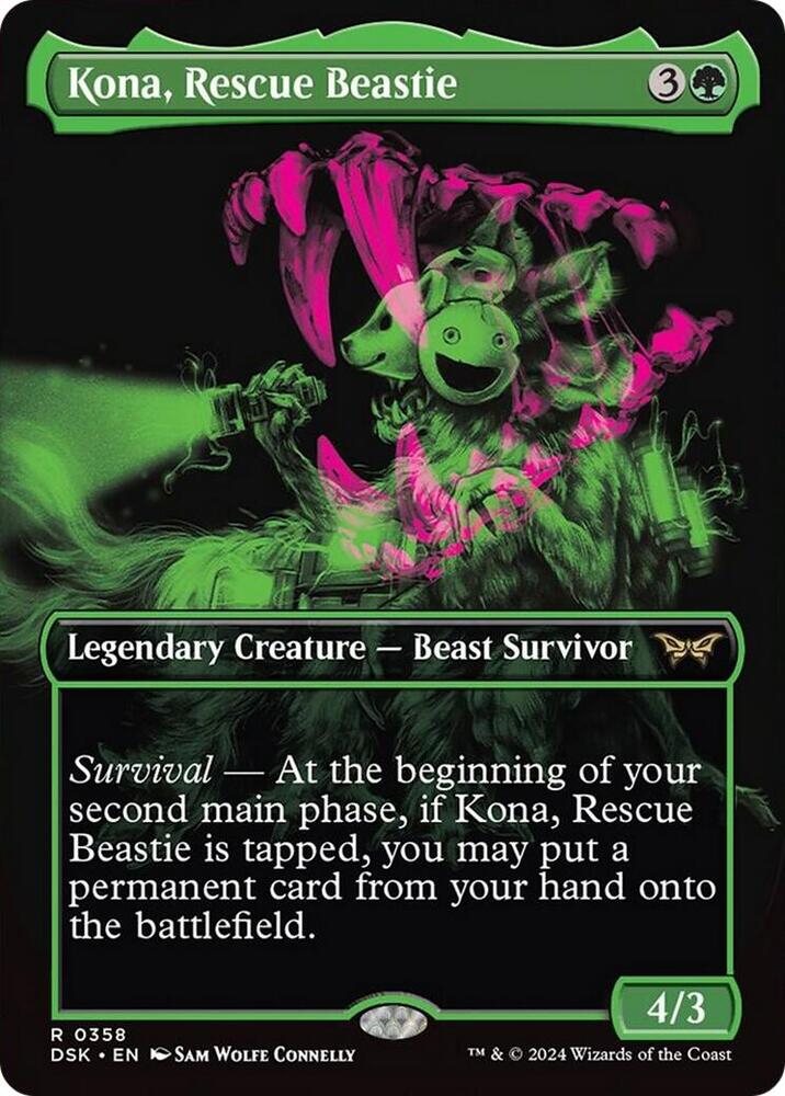 Kona, Rescue Beastie (Showcase) 358 card from Duskmourn: House of Horror