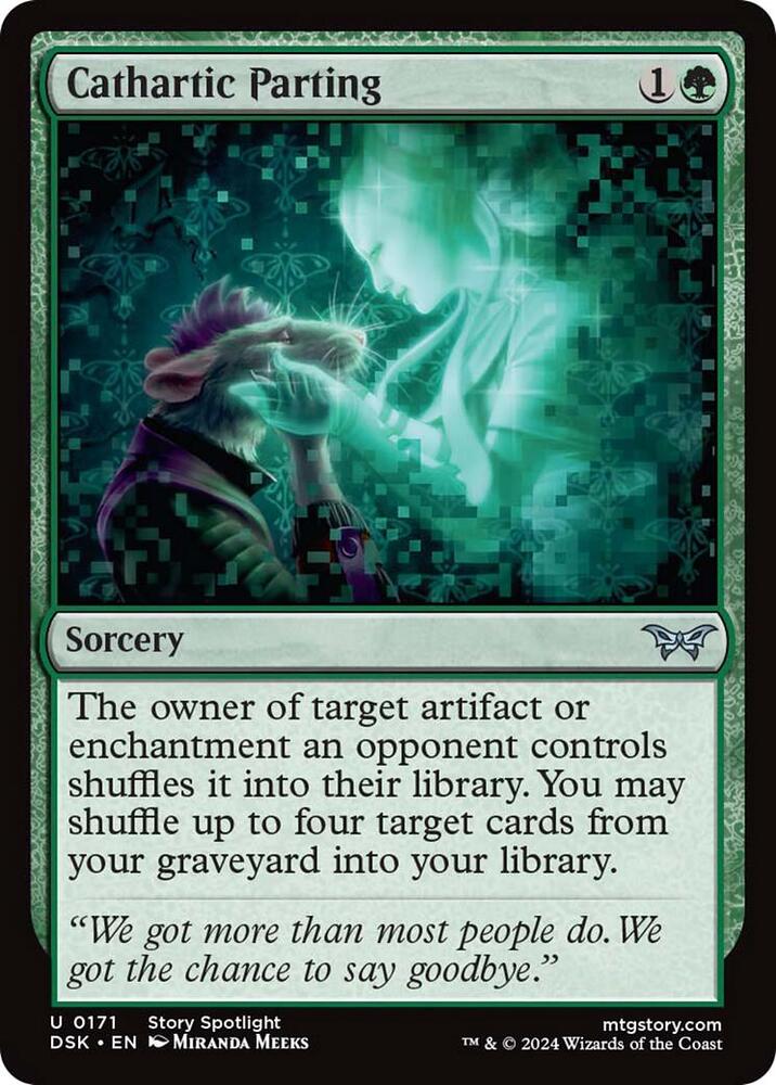 Cathartic Parting 171 card from Duskmourn: House of Horror
