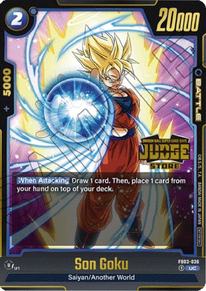 Son Goku (Judge Pack (Store Judge) 02) FB03-036 card from Tournament and Championship Promos