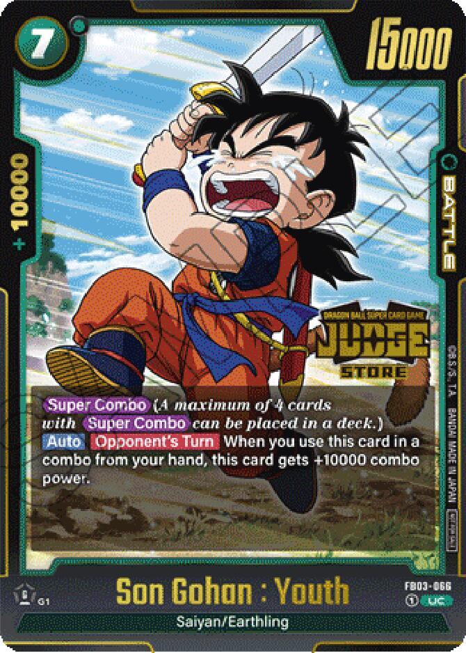 Son Gohan : Youth (Judge Pack (Store Judge) 02) FB03-066 card from Tournament and Championship Promos