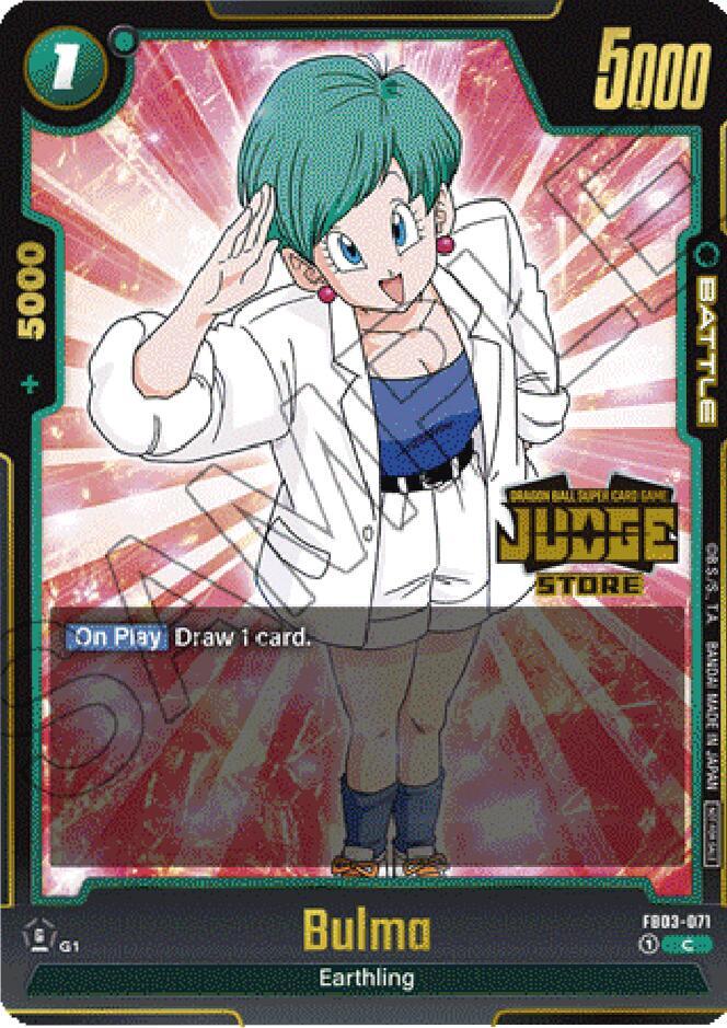 Bulma (Judge Pack (Store Judge) 02) FB03-071 card from Tournament and Championship Promos