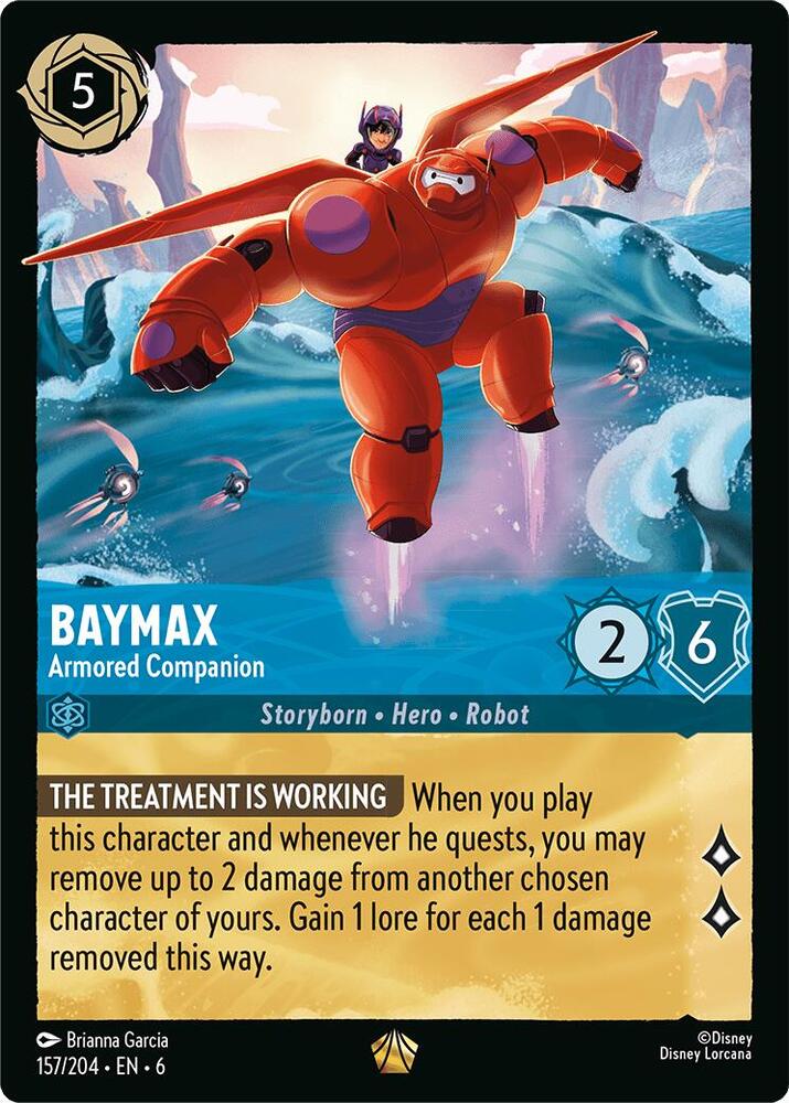 Baymax - Armored Companion 157/204 card from Azurite Sea