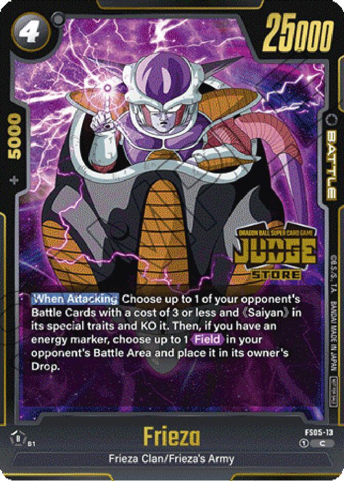 Frieza (Judge Pack (Store Judge) 02) FS05-13 card from Tournament and Championship Promos