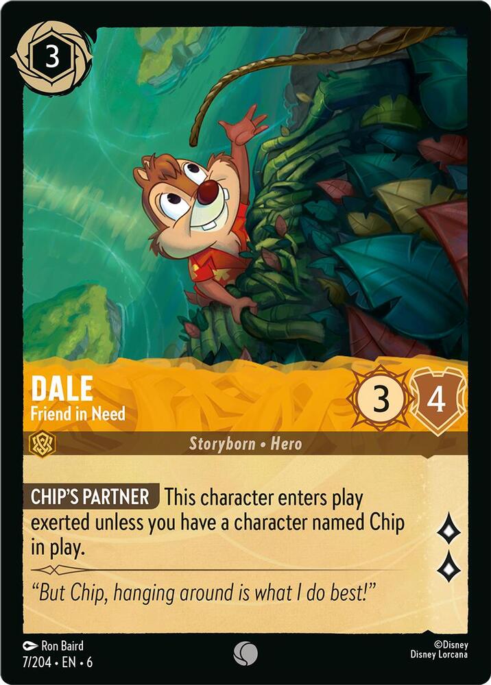 Dale - Friend in Need 7/204 card from Azurite Sea