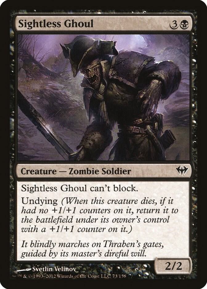 Sightless Ghoul 73 card from Dark Ascension
