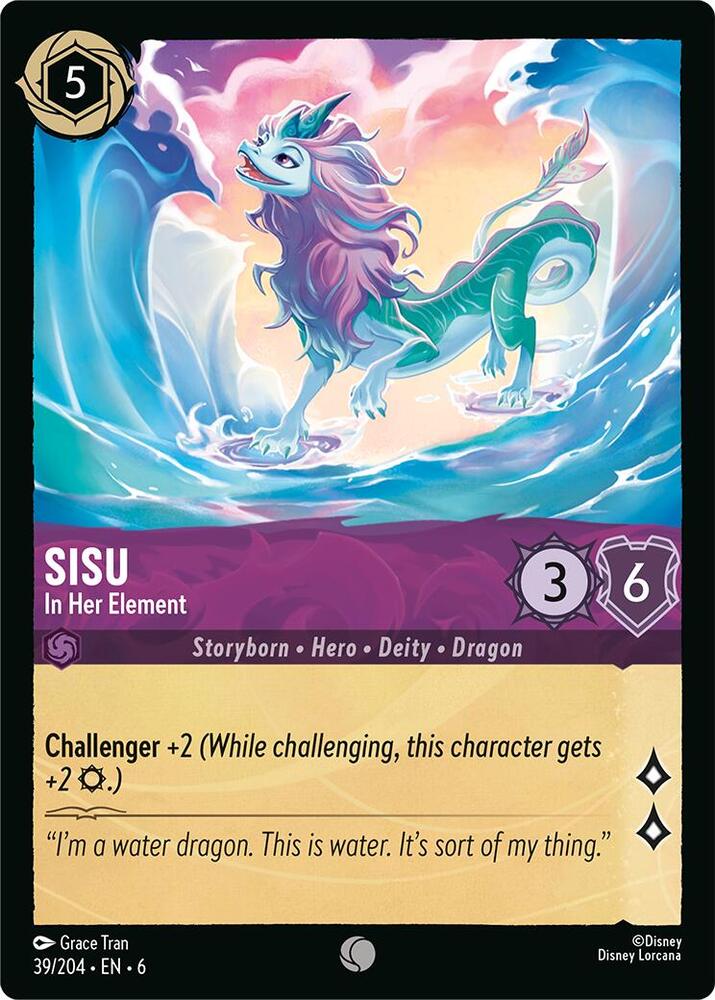 Sisu - In Her Element 39/204 card from Azurite Sea