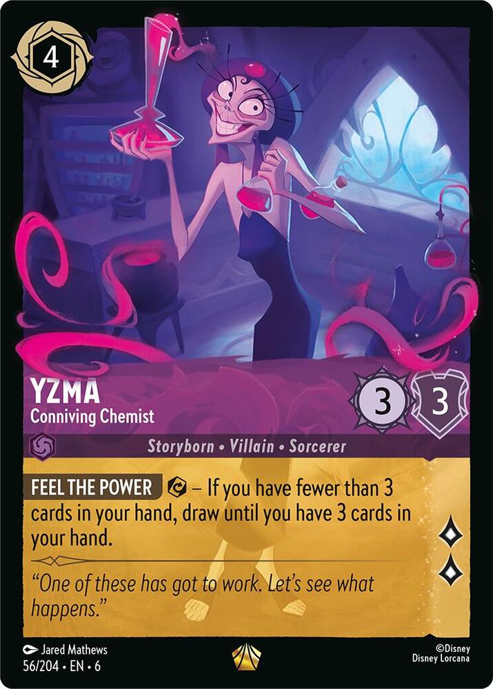 Yzma - Conniving Chemist 56/204 card from Azurite Sea