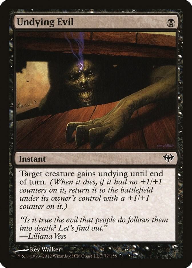 Undying Evil 77 card from Dark Ascension