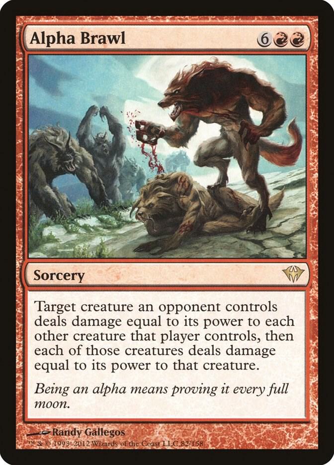Alpha Brawl 82 card from Dark Ascension
