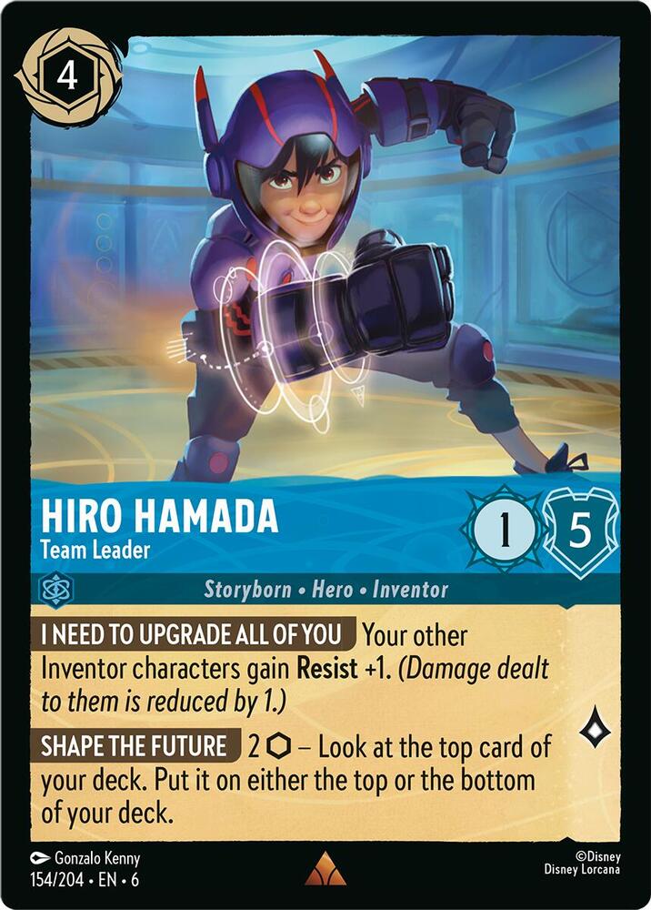 Hiro Hamada - Team Leader 154/204 card from Azurite Sea