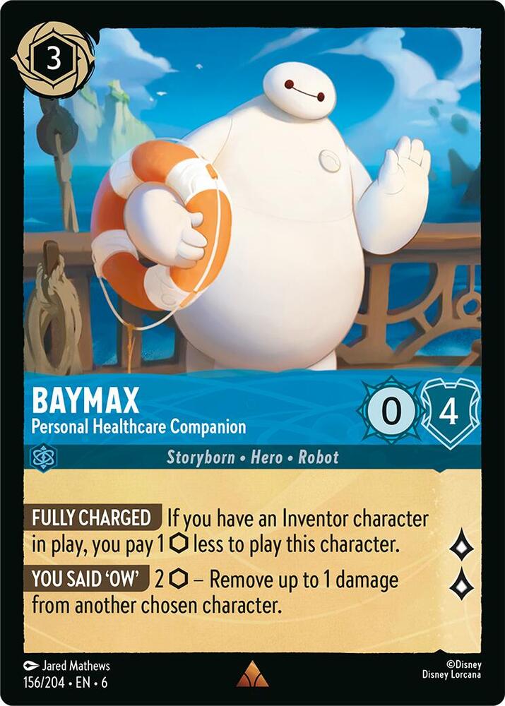 Baymax - Personal Healthcare Companion 156/204 card from Azurite Sea