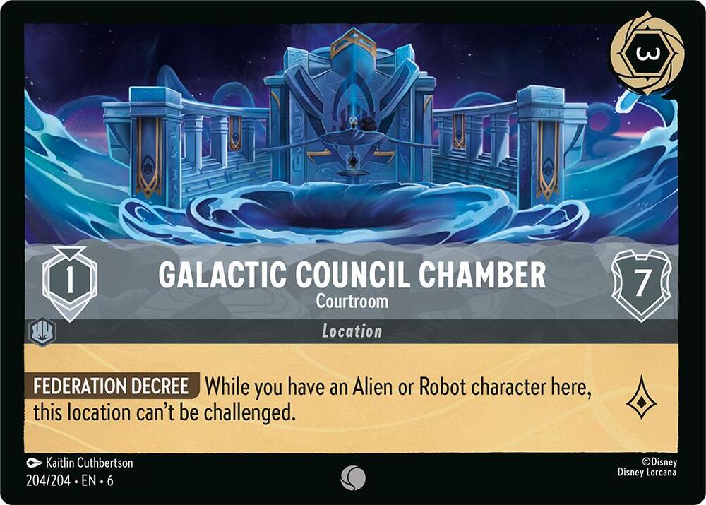 Galactic Council Chamber - Courtroom 204/204 card from Azurite Sea
