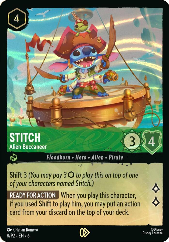 Stitch - Alien Buccaneer (Stitch Collector's Gift Set Promo) 8 card from Disney Lorcana Promo Cards