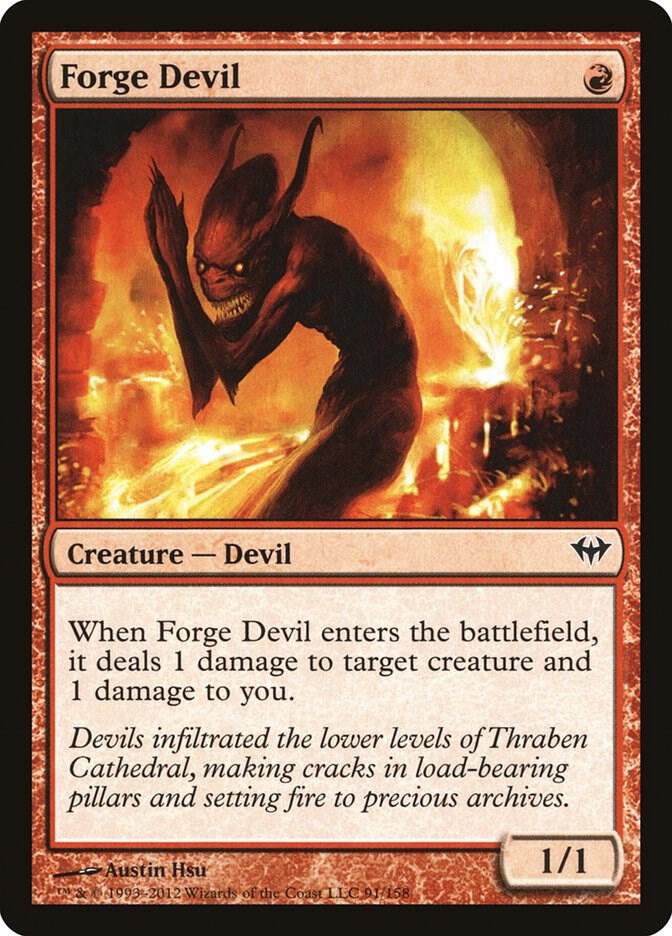Forge Devil 91 card from Dark Ascension