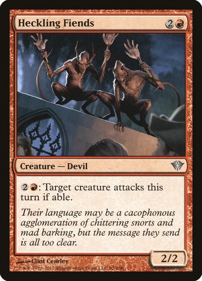 Heckling Fiends 92 card from Dark Ascension