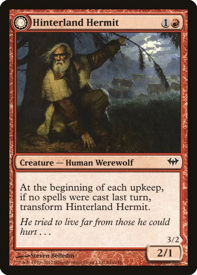 Hinterland Hermit 94 card from Dark Ascension