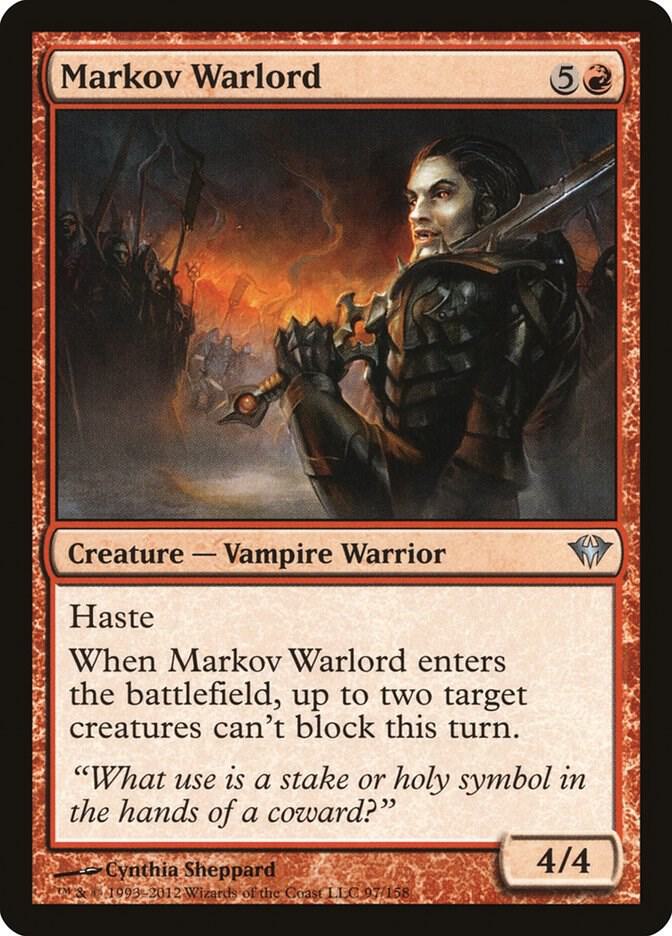 Markov Warlord 97 card from Dark Ascension