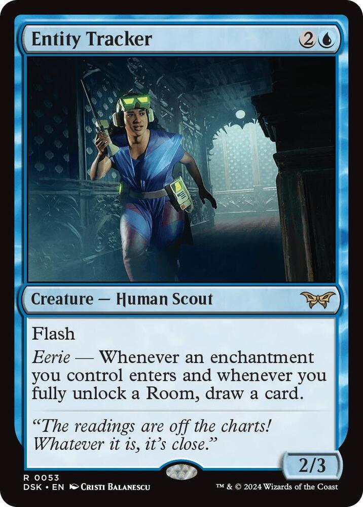 Entity Tracker 53 card from Duskmourn: House of Horror