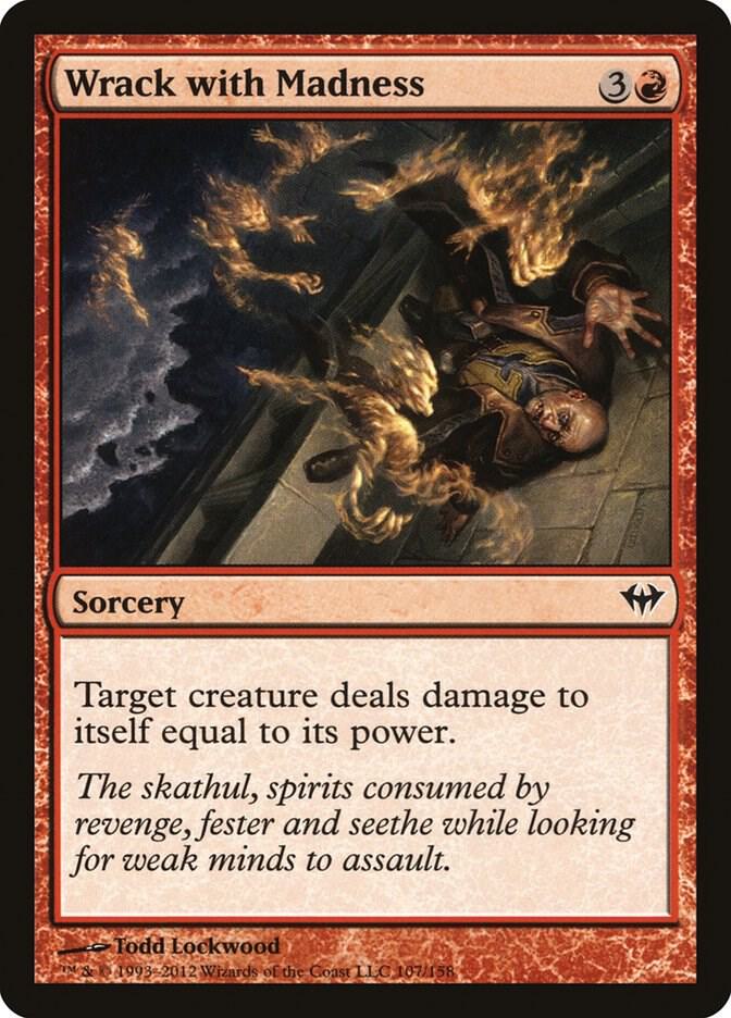 Wrack with Madness 107 card from Dark Ascension