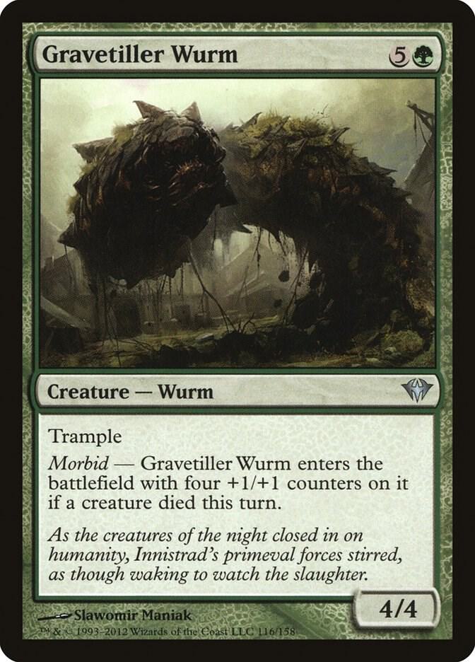 Gravetiller Wurm 116 card from Dark Ascension