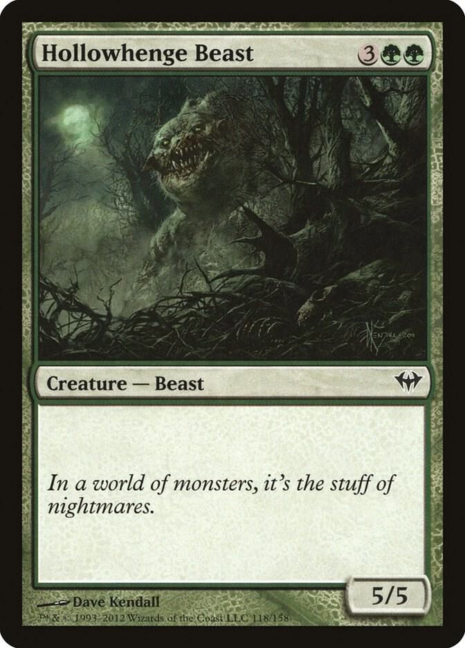 Hollowhenge Beast 118 card from Dark Ascension