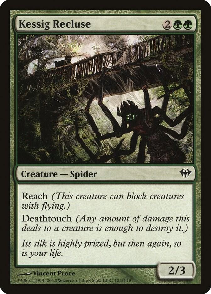 Kessig Recluse 121 card from Dark Ascension