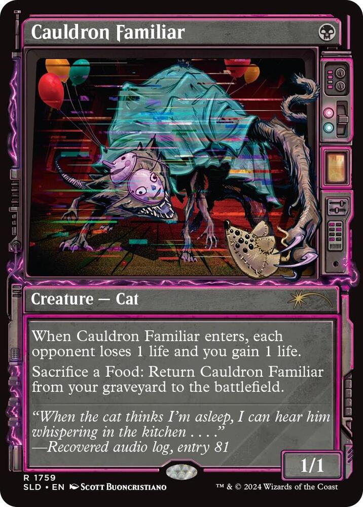 Cauldron Familiar 1759 card from Secret Lair Drop Series