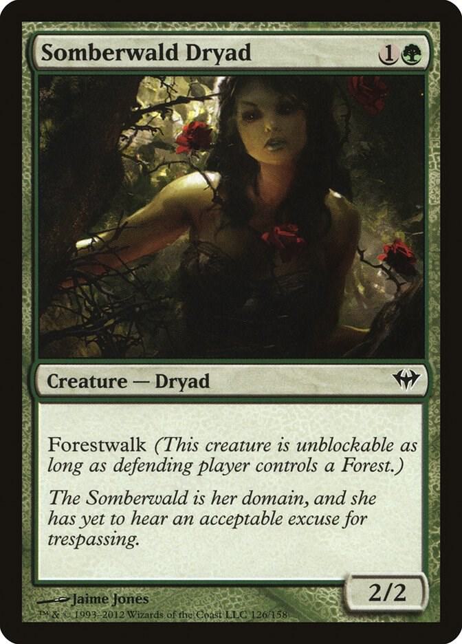 Somberwald Dryad 126 card from Dark Ascension