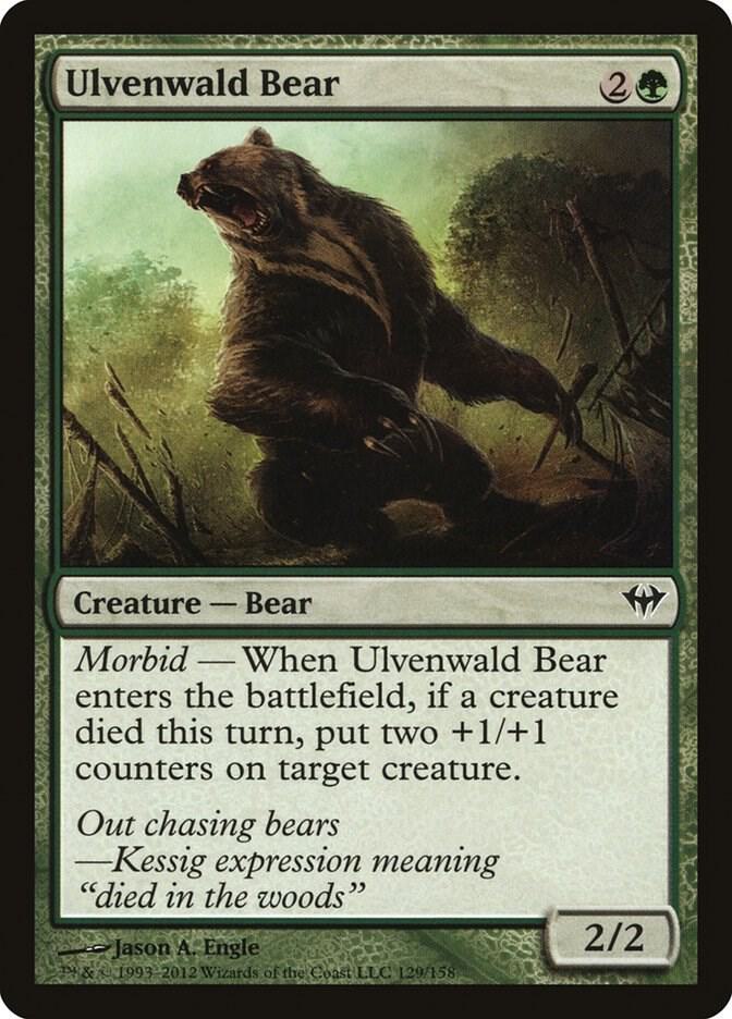 Ulvenwald Bear 129 card from Dark Ascension