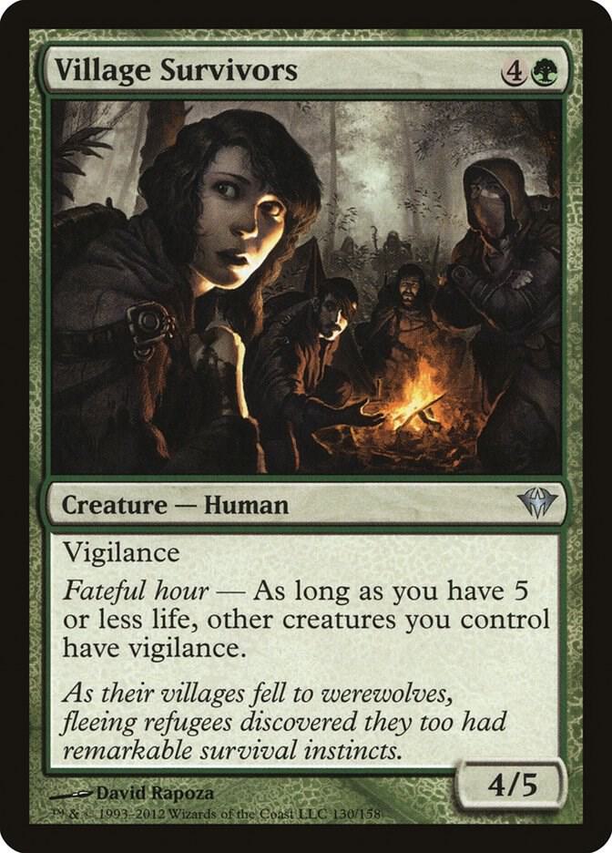 Village Survivors 130 card from Dark Ascension