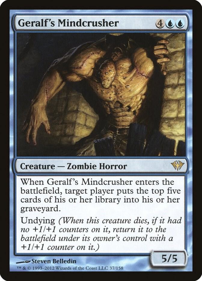 Geralf's Mindcrusher 37 card from Dark Ascension