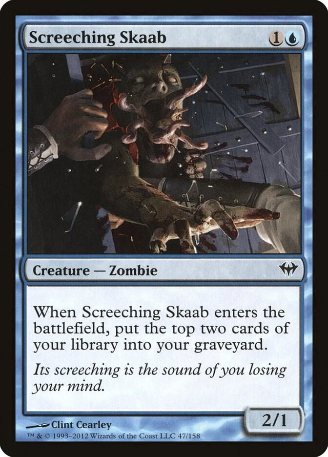 Screeching Skaab 47 card from Dark Ascension
