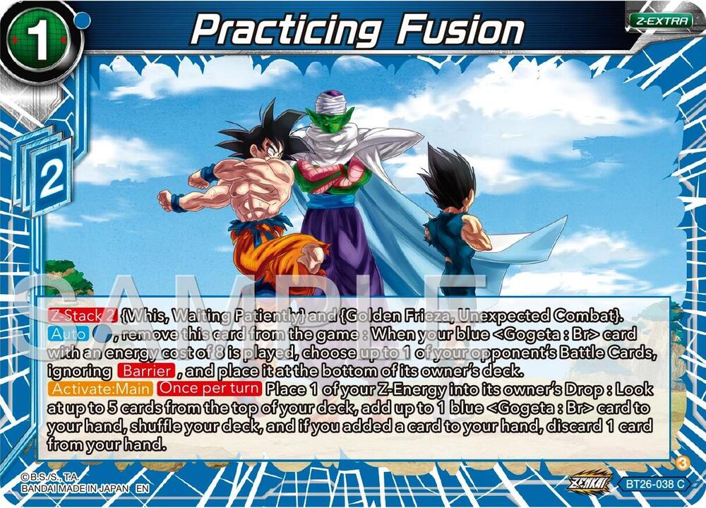 Practicing Fusion BT26-038 card from Ultimate Advent