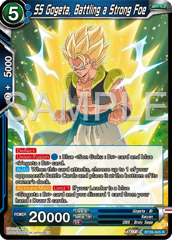 SS Gogeta, Battling a Strong Foe BT26-045 card from Ultimate Advent
