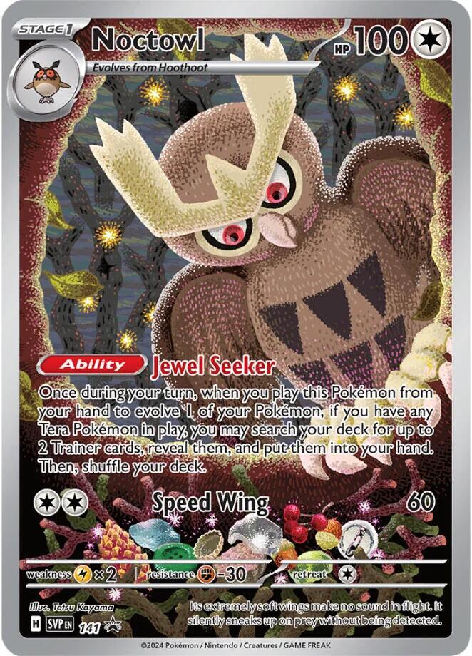 Noctowl 141 card from SV: Scarlet & Violet Promo Cards